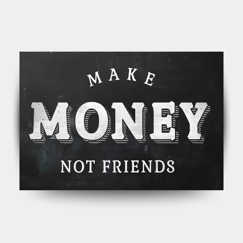 Make Money not Friends
