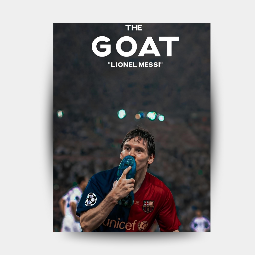 GOAT in Gold -Lionel Messi - Fixorashop.in
