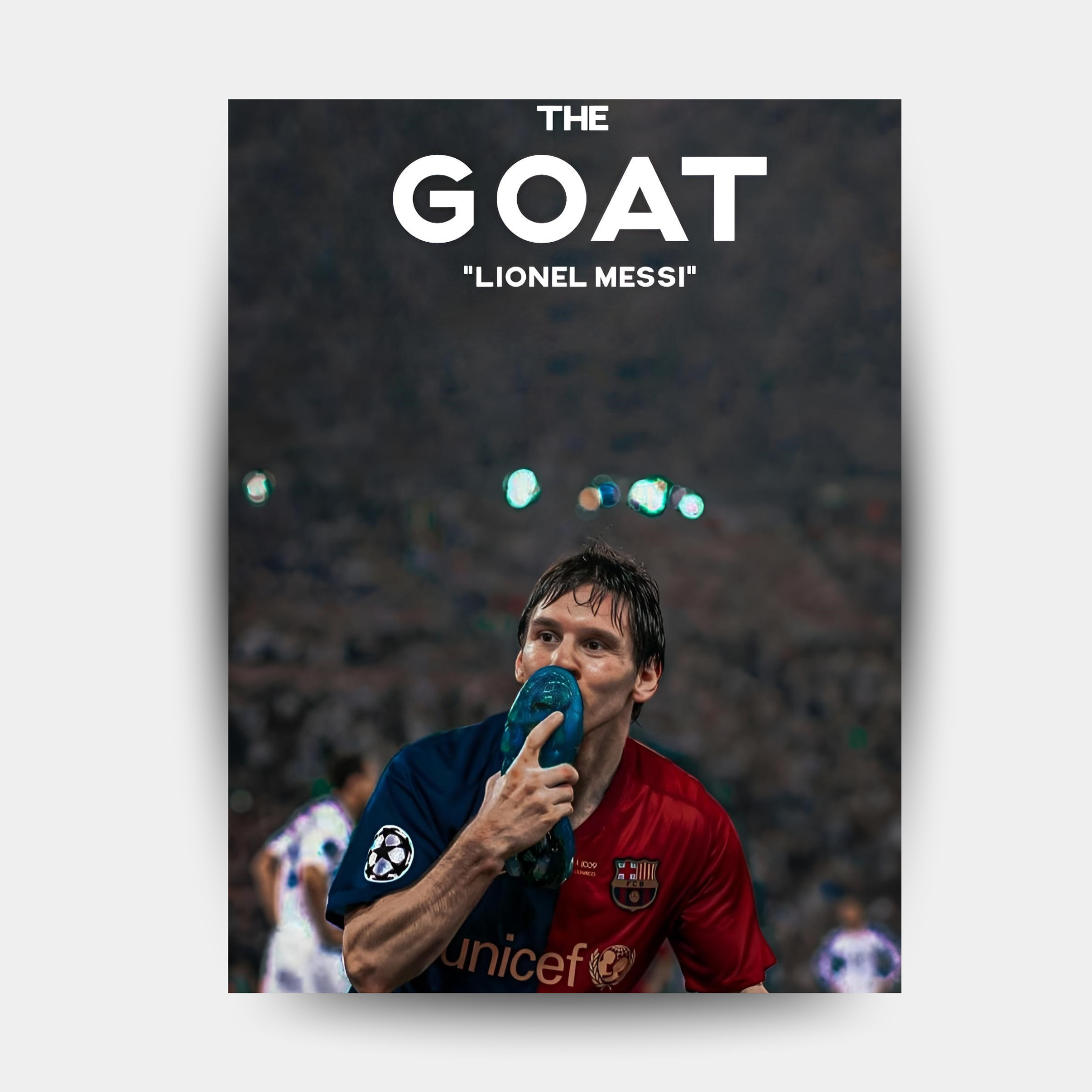 GOAT in Gold -Lionel Messi - Fixorashop.in