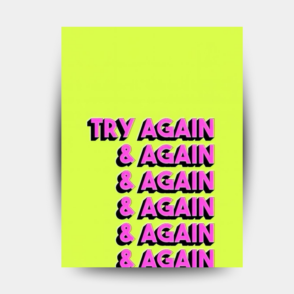 Try again and again and again - Fixorashop.in