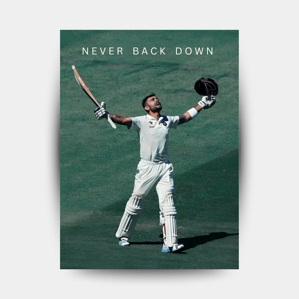 Virat Kohli-Never Back Down