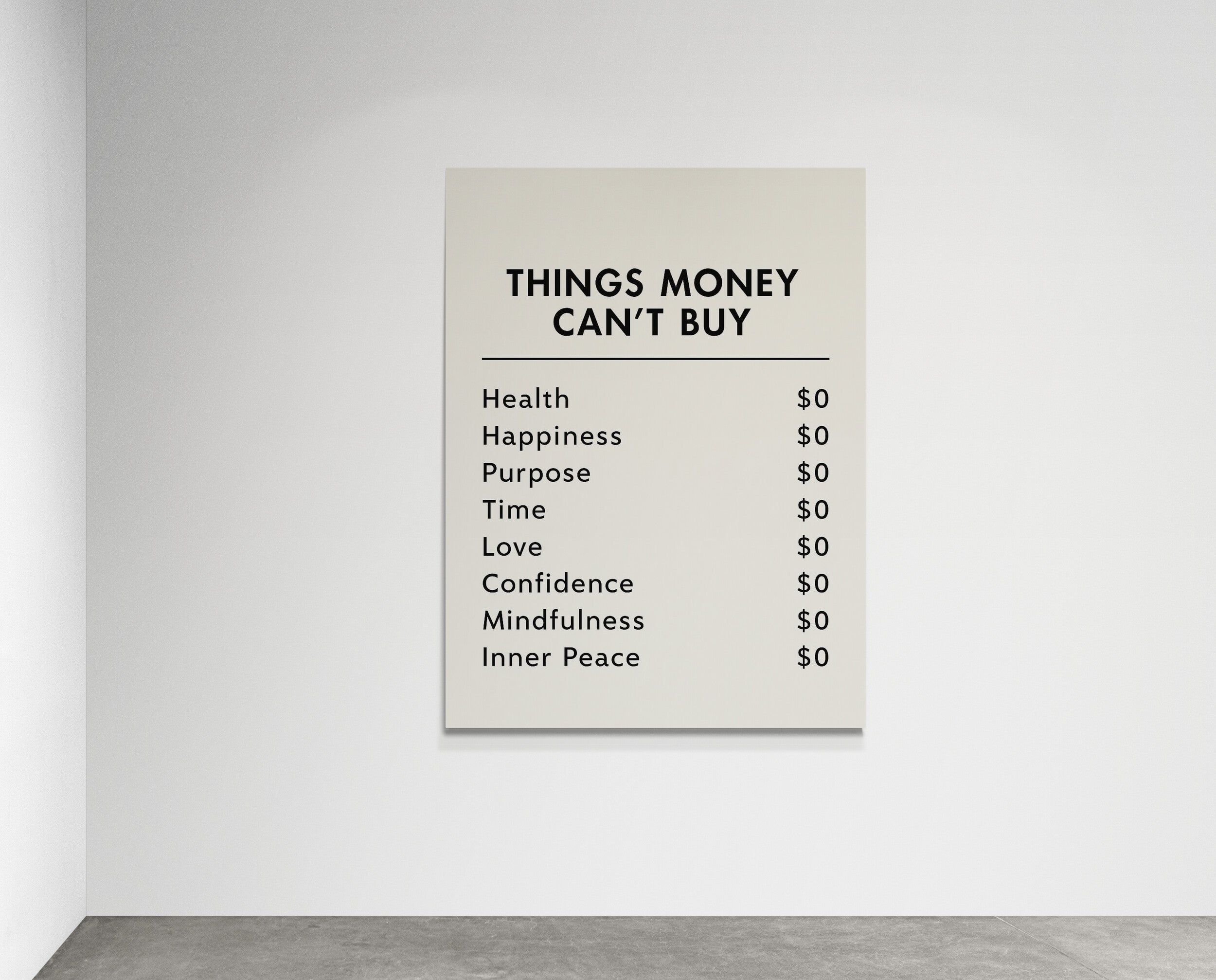 Things Money can't Buy