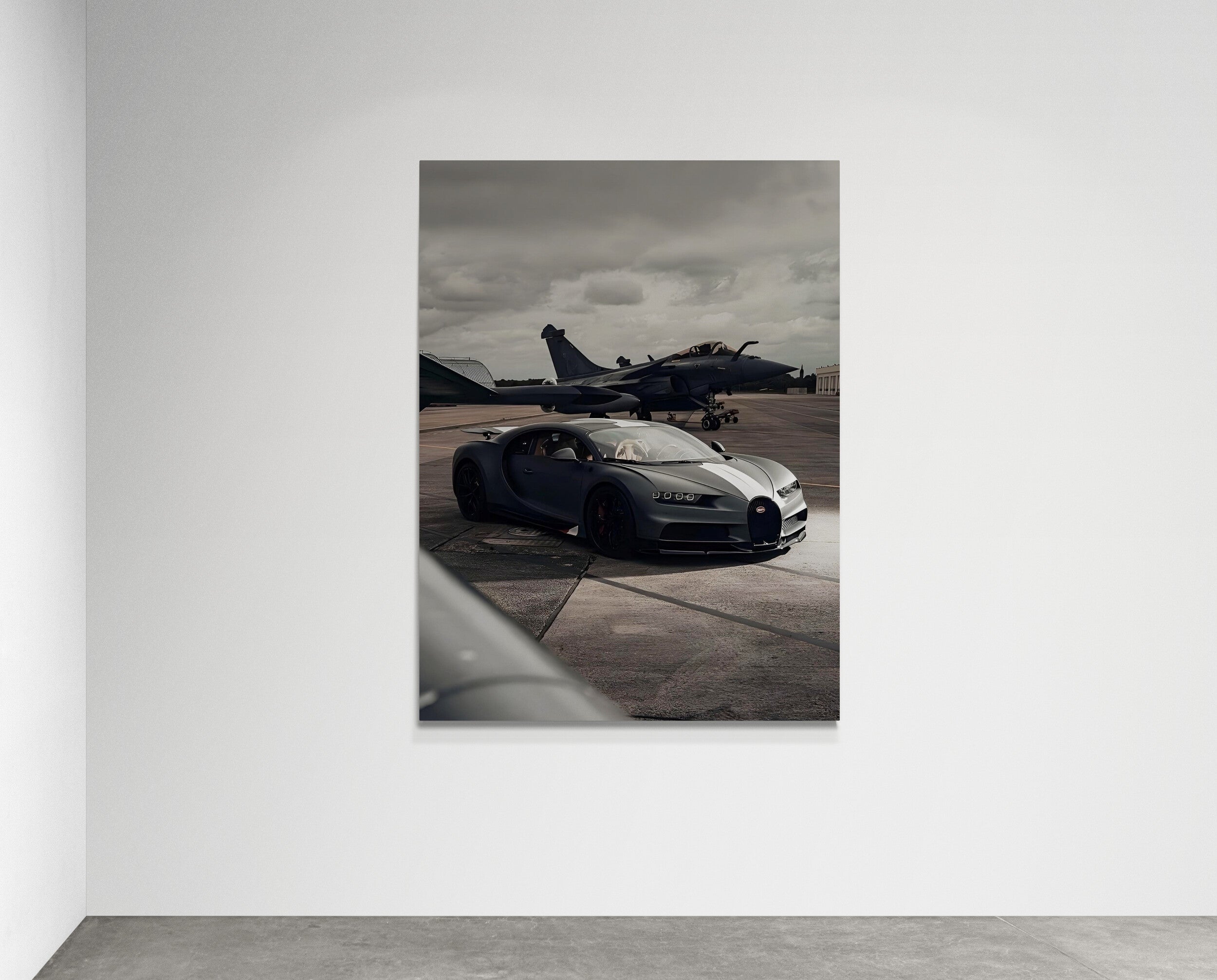 Bugatti and Fighter Jet -The Jet-Set Chiron - Fixorashop.in