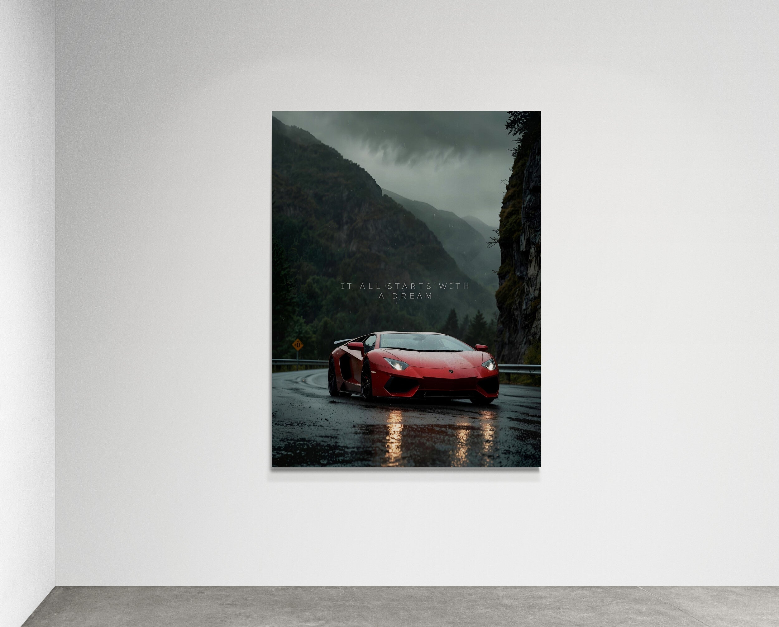 Red Lamborghini-A Dream in Red - Fixorashop.in