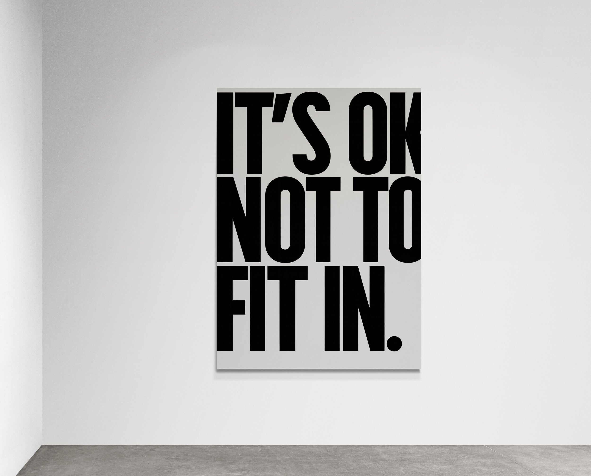 It's ok not to fit in