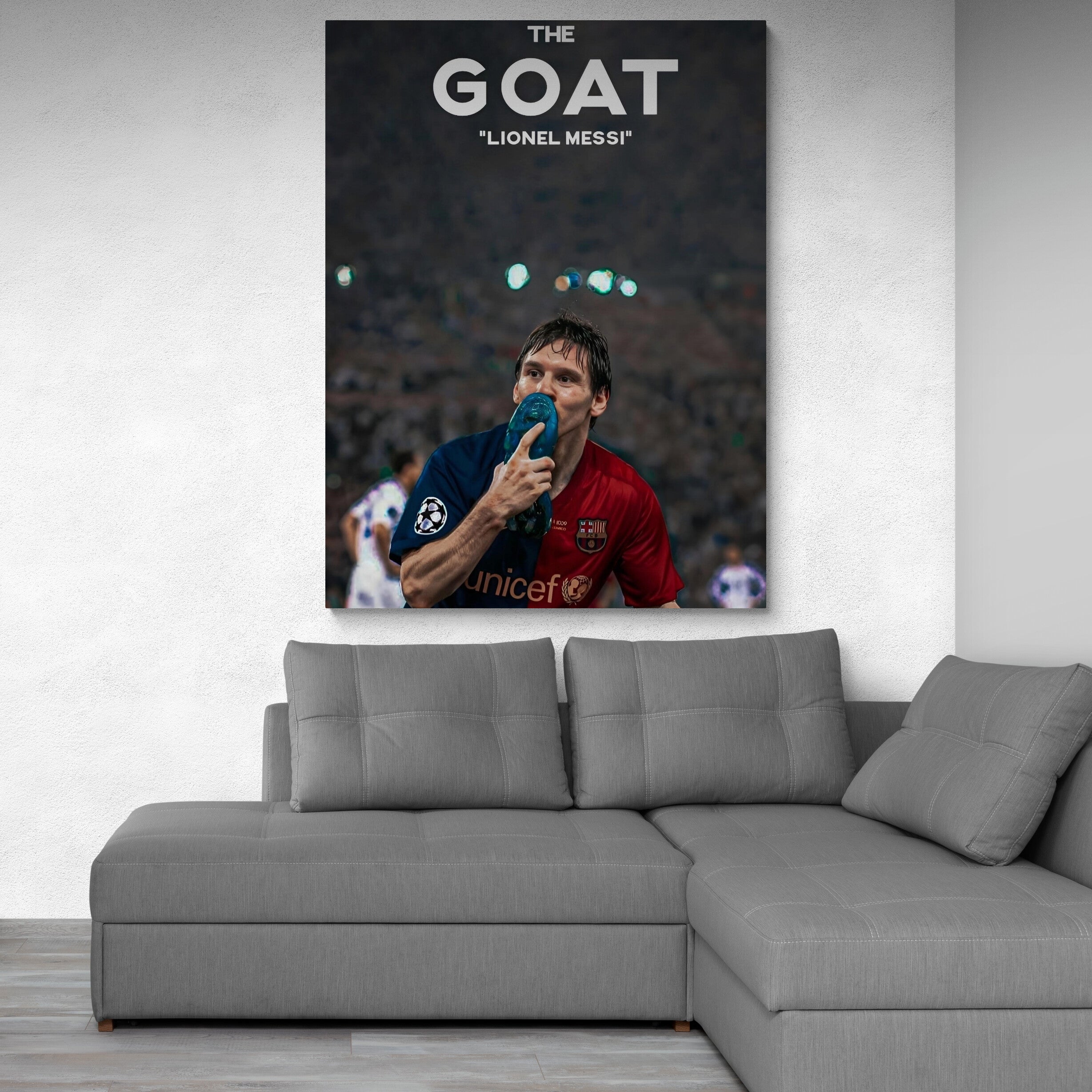 GOAT in Gold -Lionel Messi - Fixorashop.in