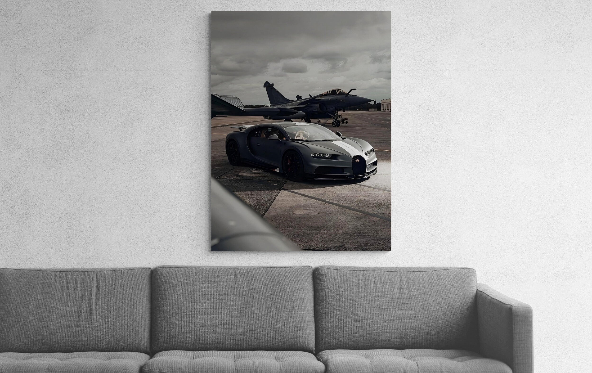 Bugatti and Fighter Jet -The Jet-Set Chiron - Fixorashop.in